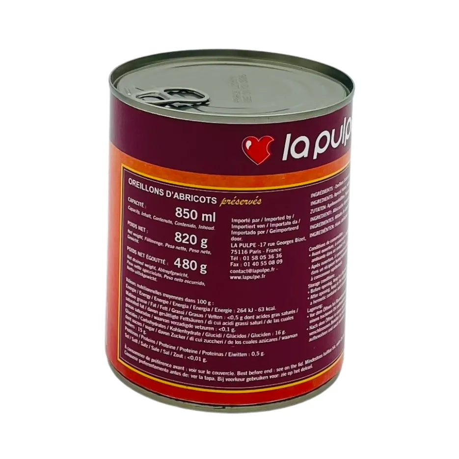 Oreillons d'Abricots au Sirop La Pulpe 480g - Secret des chefs