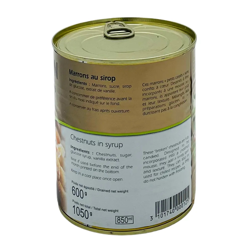 Marrons au Sirop Petits Cassés 600g SABATON - Secret des chefs