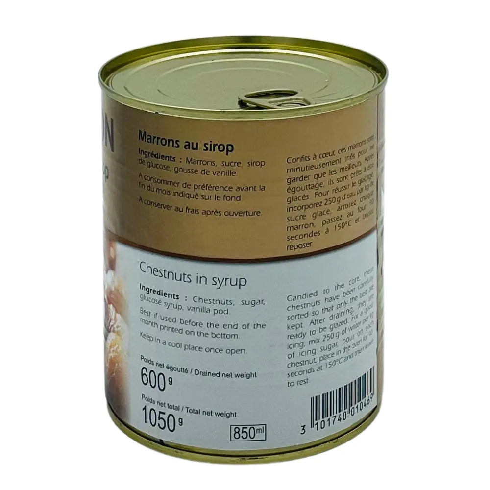 Marrons Entiers au Sirop "Sabaton" 1kg - Secret des chefs