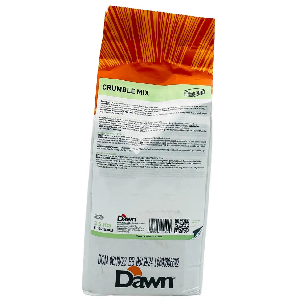 Préparation pour Crumble Dawn, 3,5 kg - Secret des chefs