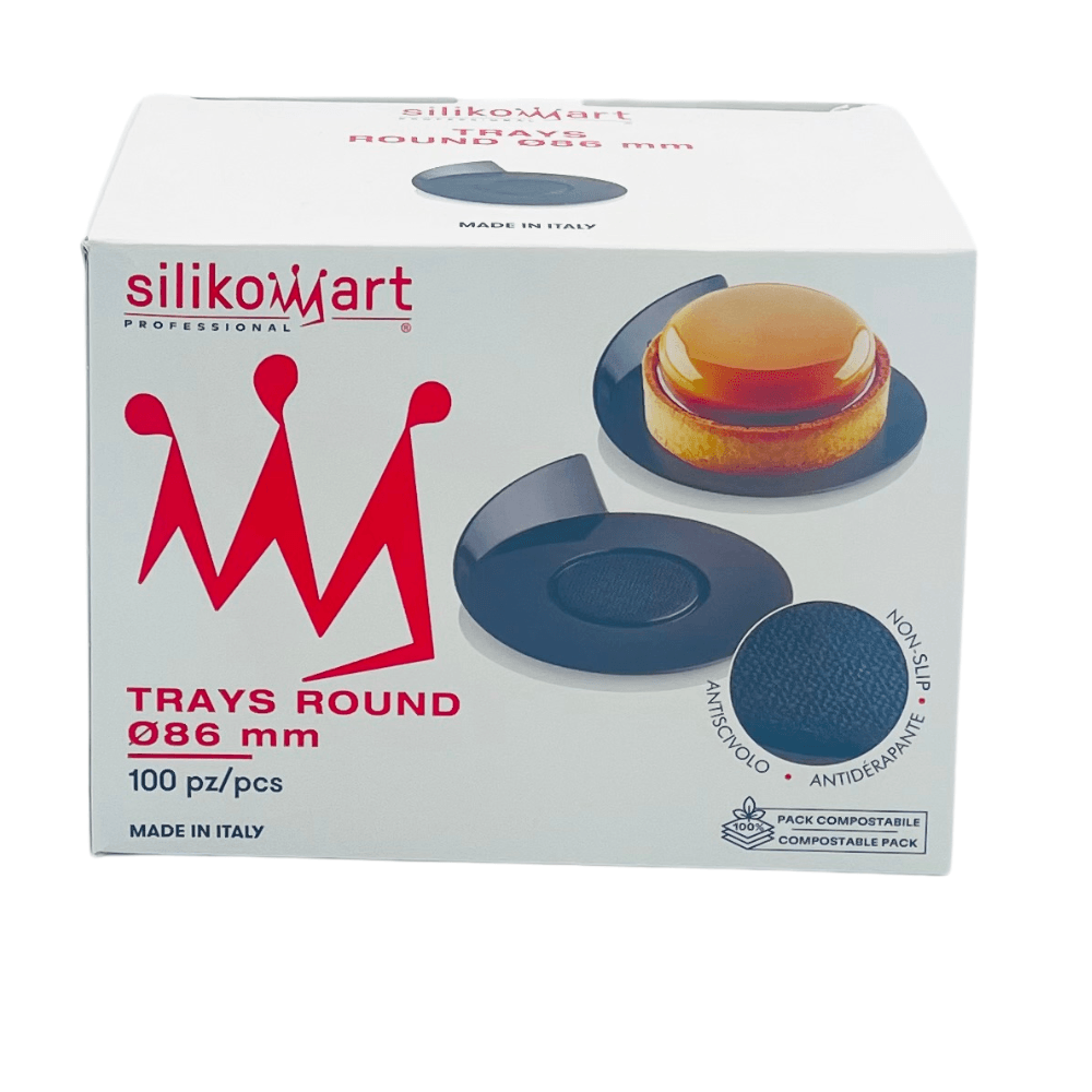 Lot de 100 plateaux ronds pour portions Ø 86 mm - Secret des chefs