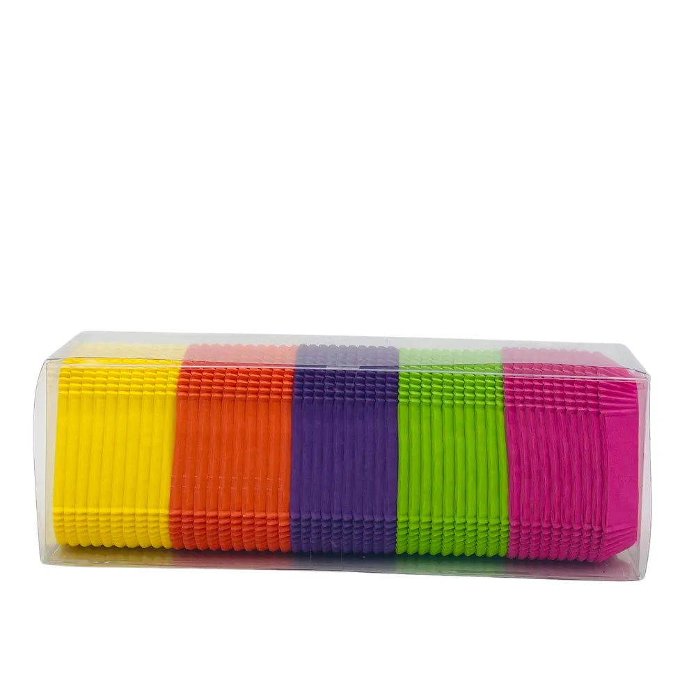 Caissettes Nordia Couleur n°88, Assortiment de 5 couleurs, 1000 pièces - Secret des chefs