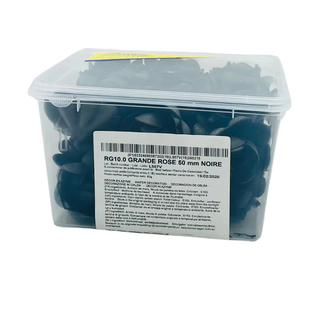 Roses Azymes Noires Florensuc 36 pièces - Secret des chefs