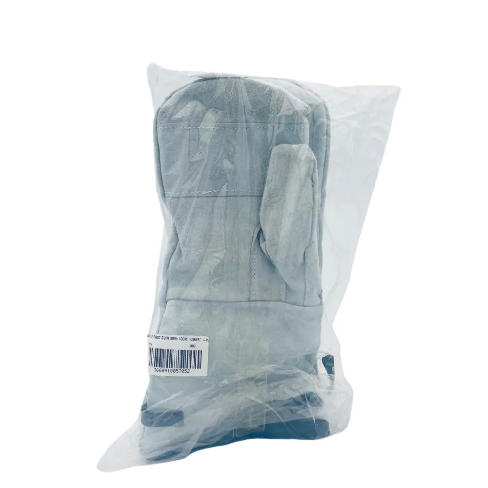 Moufles de protection en cuir, résistant à 300°C, longueur 10 cm, 1 paire - Secret des chefs