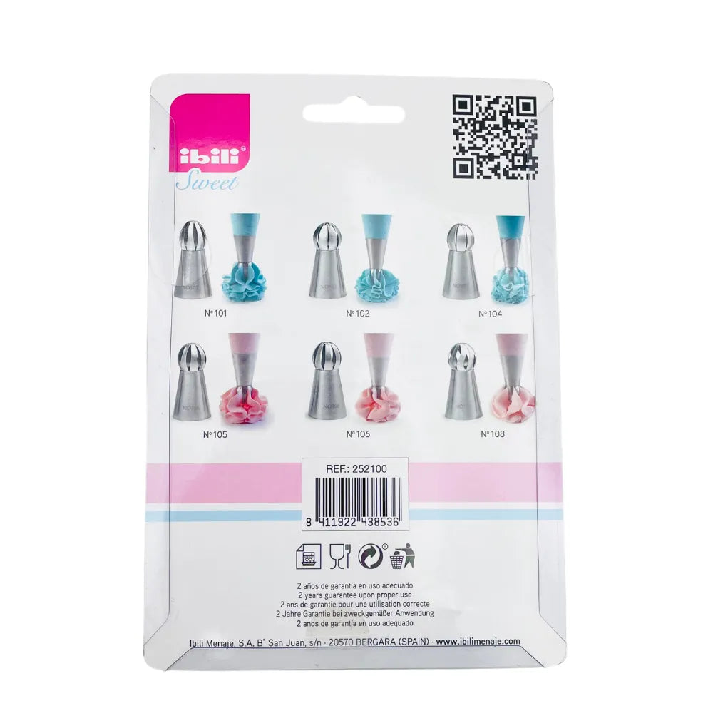 Douilles à Chantilly Inox - Lot de 6 pcs - Secret des chefs