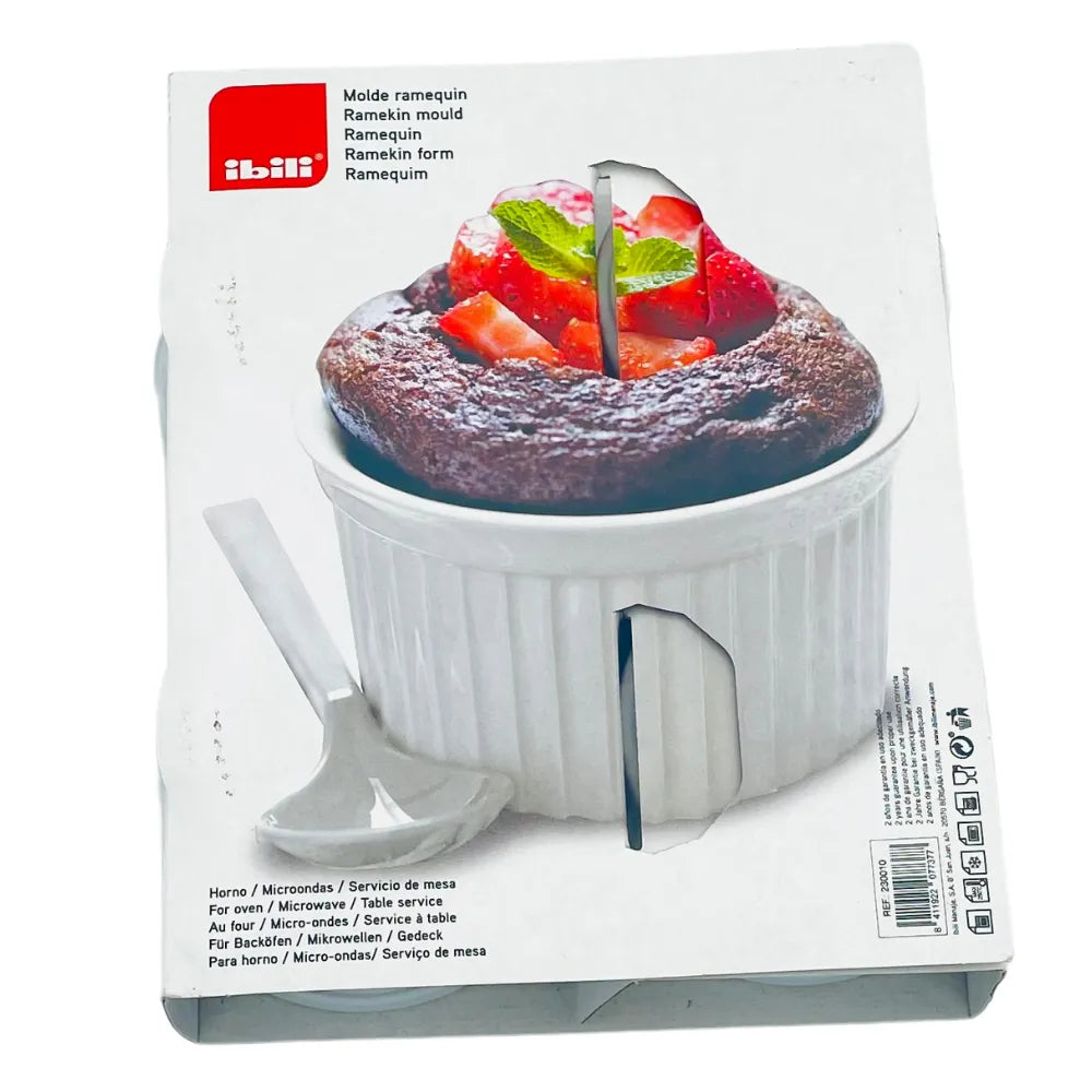 Ramequin blanc en céramique Ø9cm, H5cm - Secret des chefs