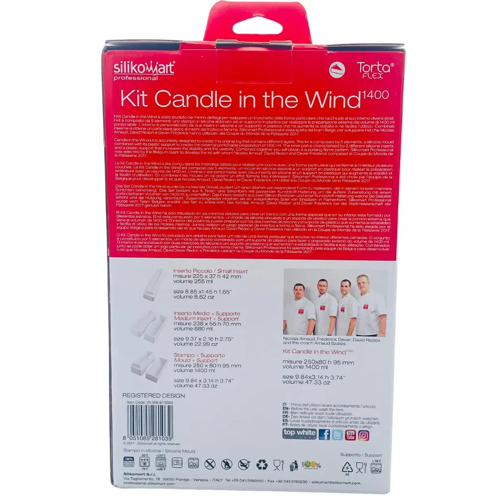 Moule Silicone Flamme 225x37 mm - 255 ml - Secret des chefs