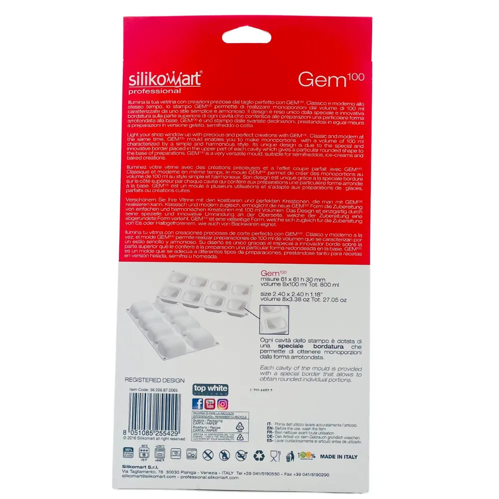 Moule Silicone Gem100 100ml - Secret des chefs