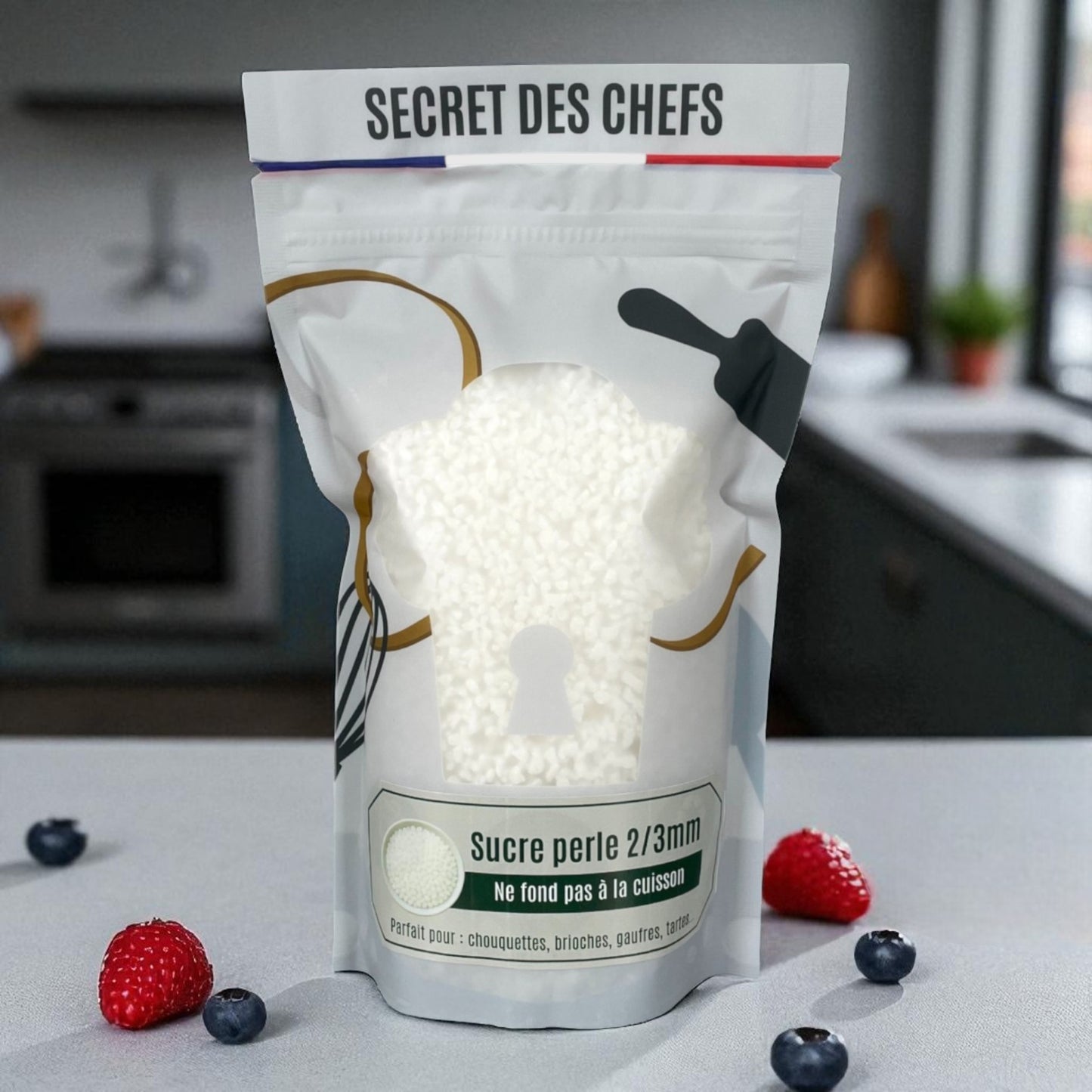 Sucre perle, grain 2/3mm 300g