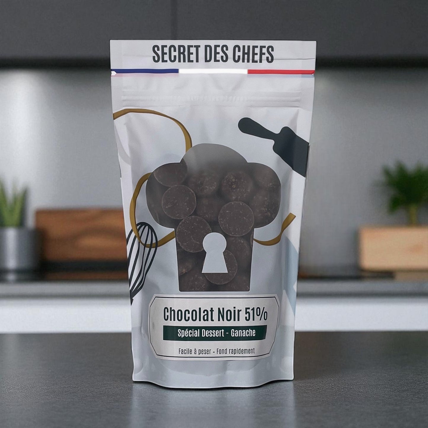 Chocolat Noir ganache 51%