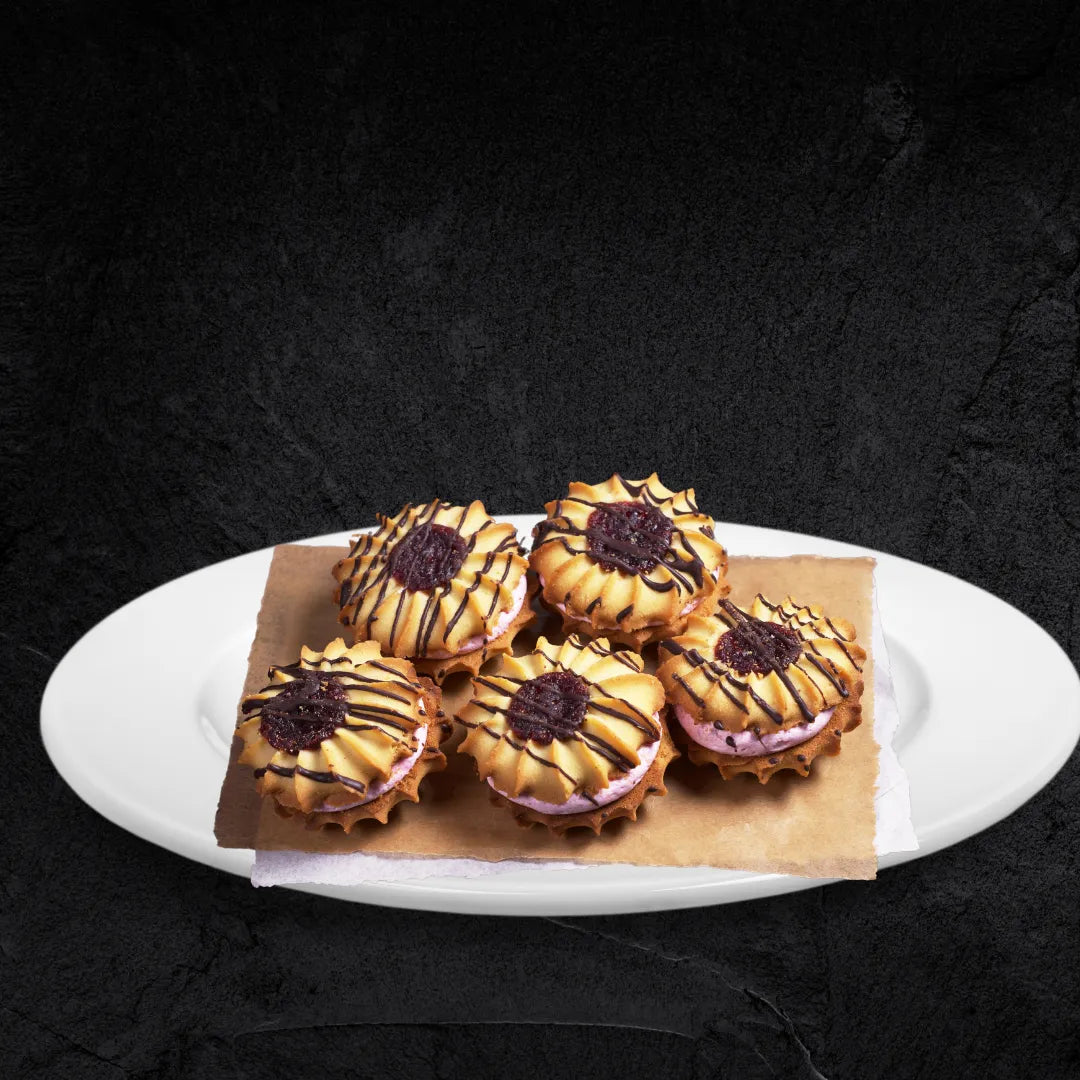 Macarons Sablés Vanille - Fraise - Secret des chefs