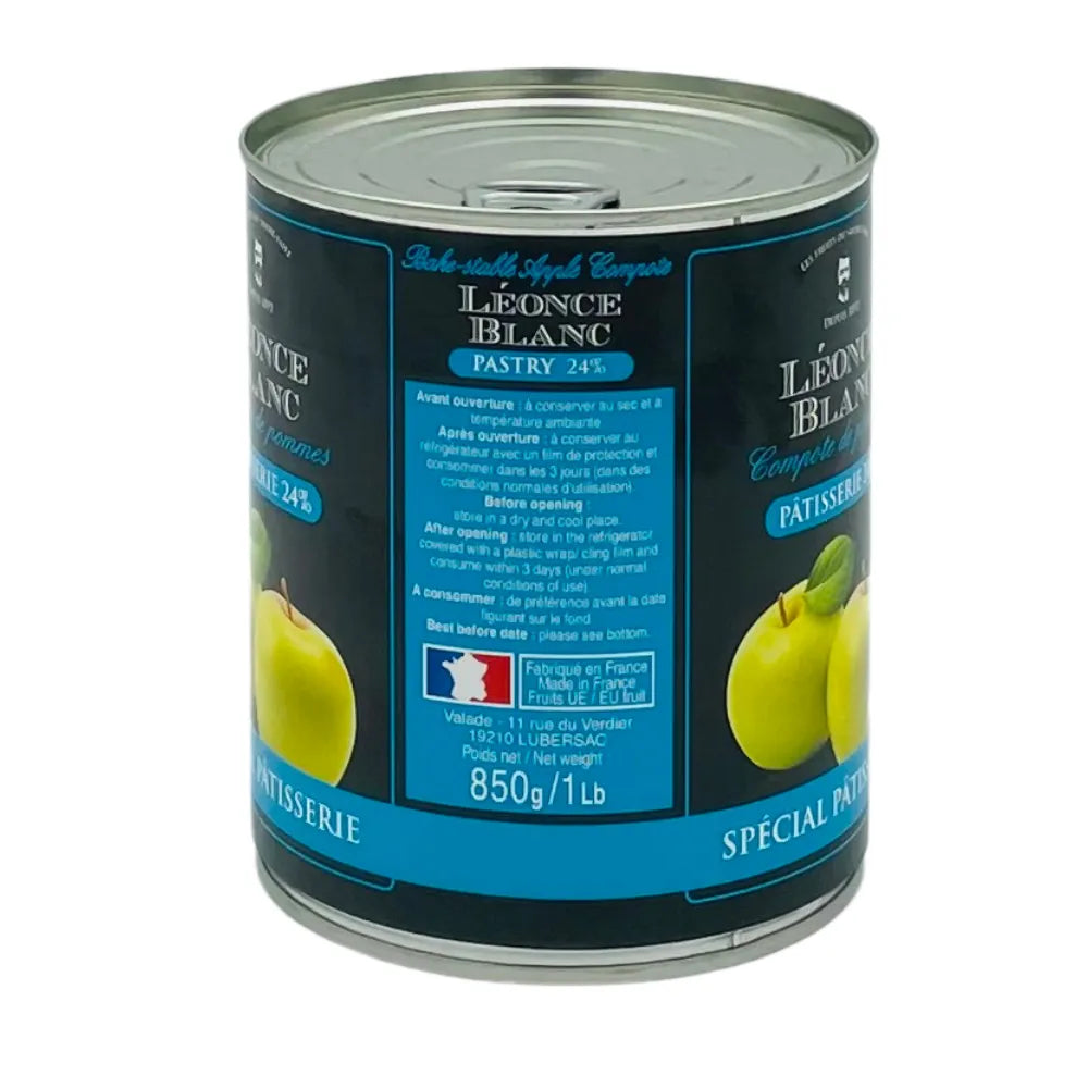 Compote de pommes 24% Léonce Blanc 850g - Secret des chefs