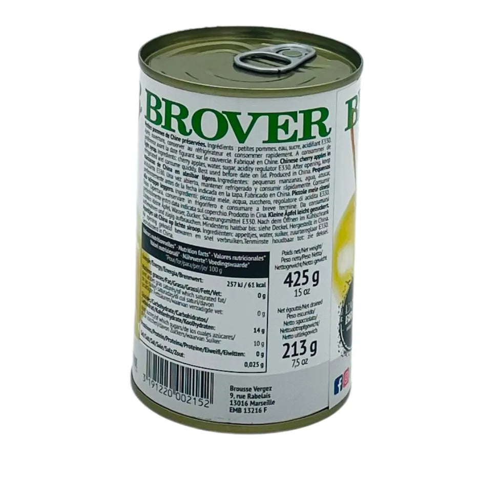 Mini Pommes Entières au Sirop Léger Brover 213g - Secret des chefs