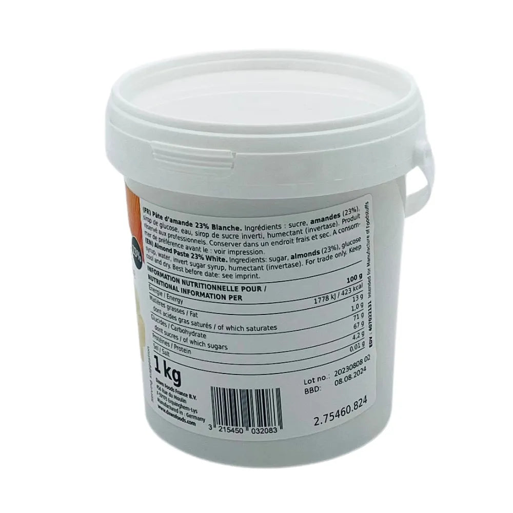 PÂTE D'AMANDE 23% BLANCHE DAWN 1 kg - Secret des chefs