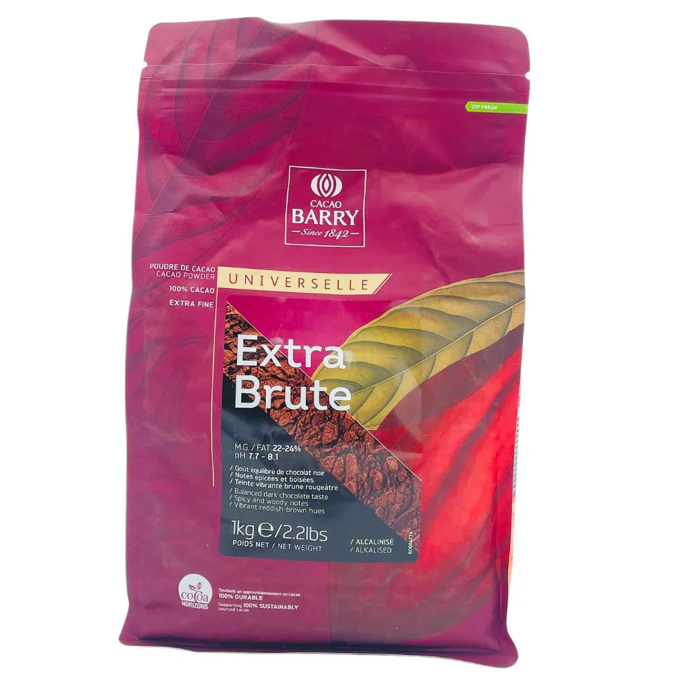 Poudre de cacao Extra Brute Rouge Barry 1 kg - Secret des chefs