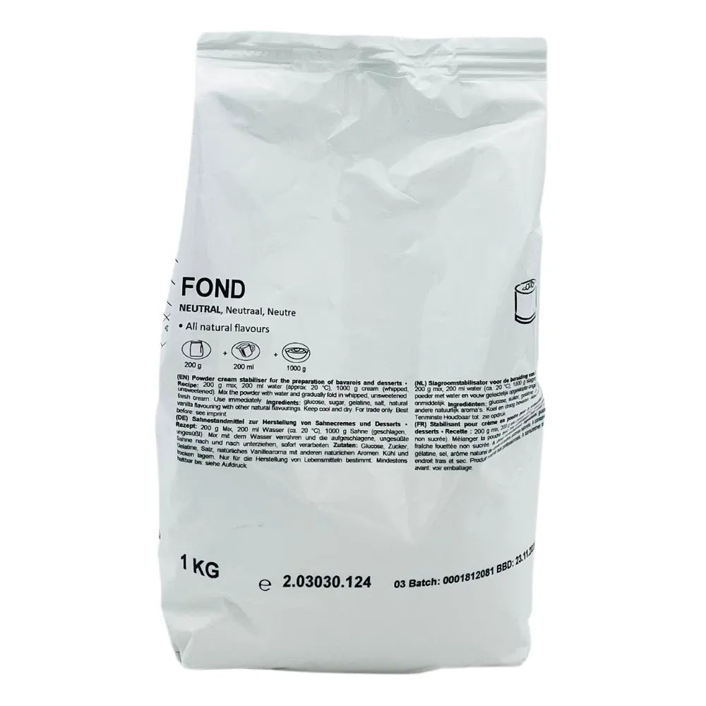 Stabilisant Neutre 1 kg - Secret des chefs