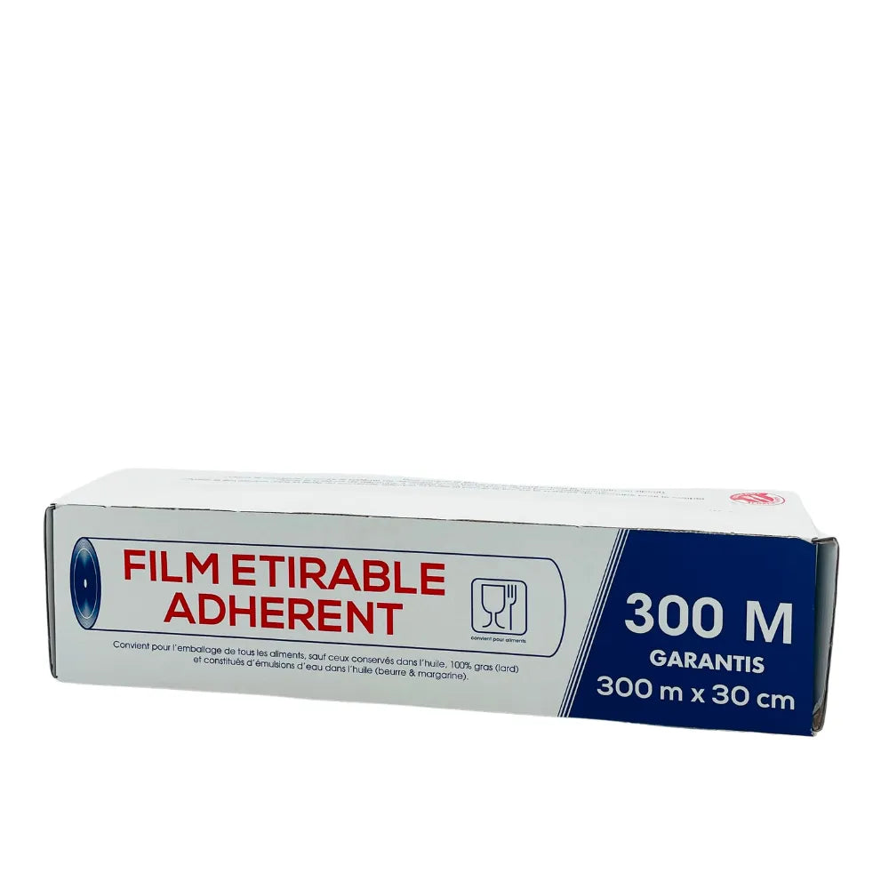 Film Étirable Adhérent - 300m x 30cm - Secret des chefs