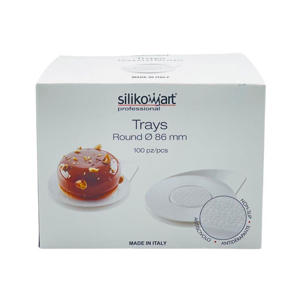 Lot de 100 plateaux ronds pour portions Ø 86 mm - Secret des chefs