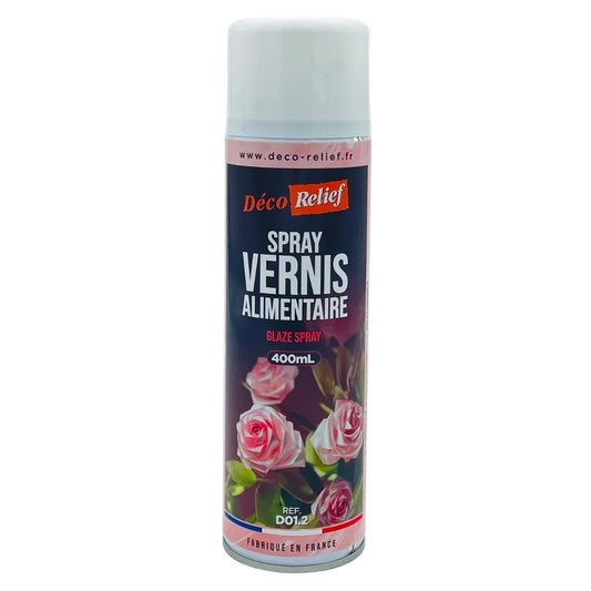 Spray Vernis Alimentaire Déco Relief - 400ml - Secret des chefs