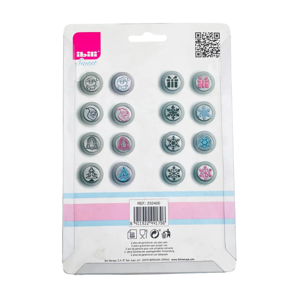 Douilles Décor Noël Inox (6 pièces) - Secret des chefs