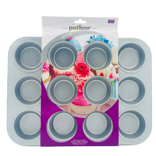 Plaque Muffin Antiadhésive Ø 70 mm 12 Emplacements - Secret des chefs