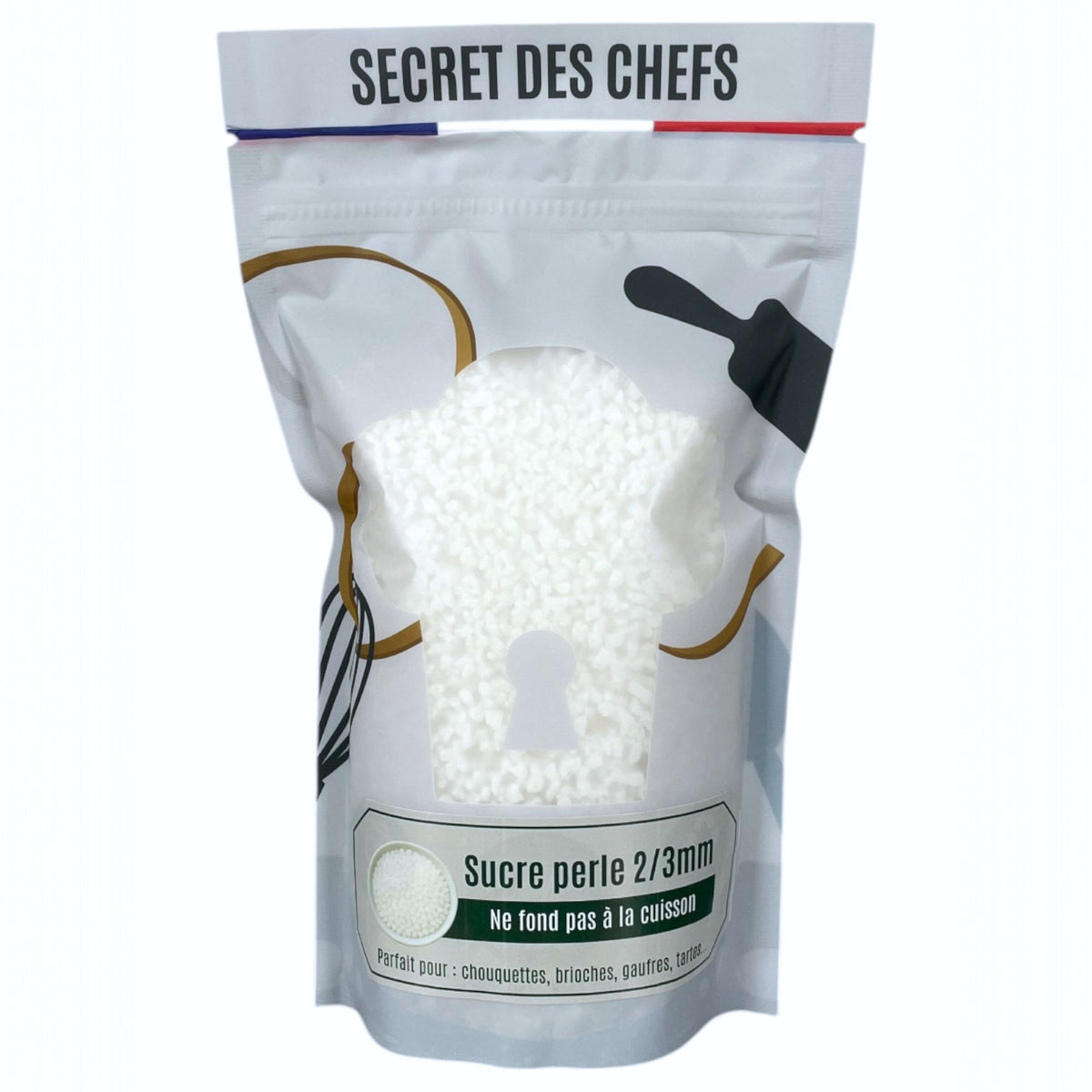 Sucre perle, grain 2/3mm