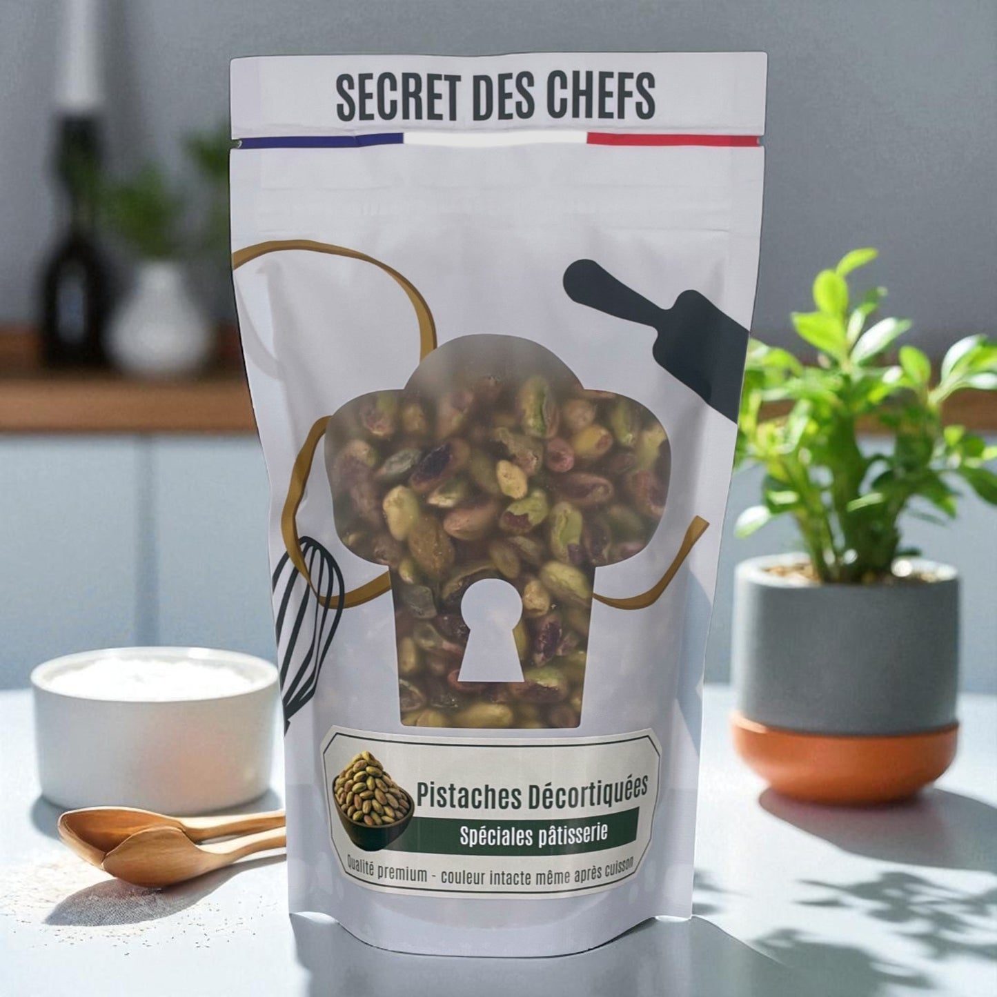 Pistaches entières émondées décortiquées 250g
